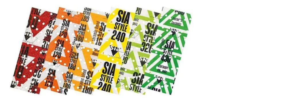 Rouleaux bandes abrasives 5500 SiaStyle 70mmX12m 15trous Céramique Nouvelle Génération ULTRA PERFORMANT Grain P60 à P800 (P80)