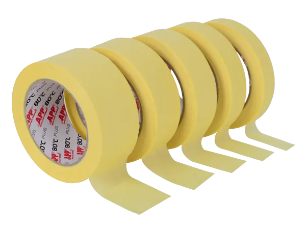 Ruban de Masquage de 50m APP 80°par Carton (18mm - 48 rouleaux)