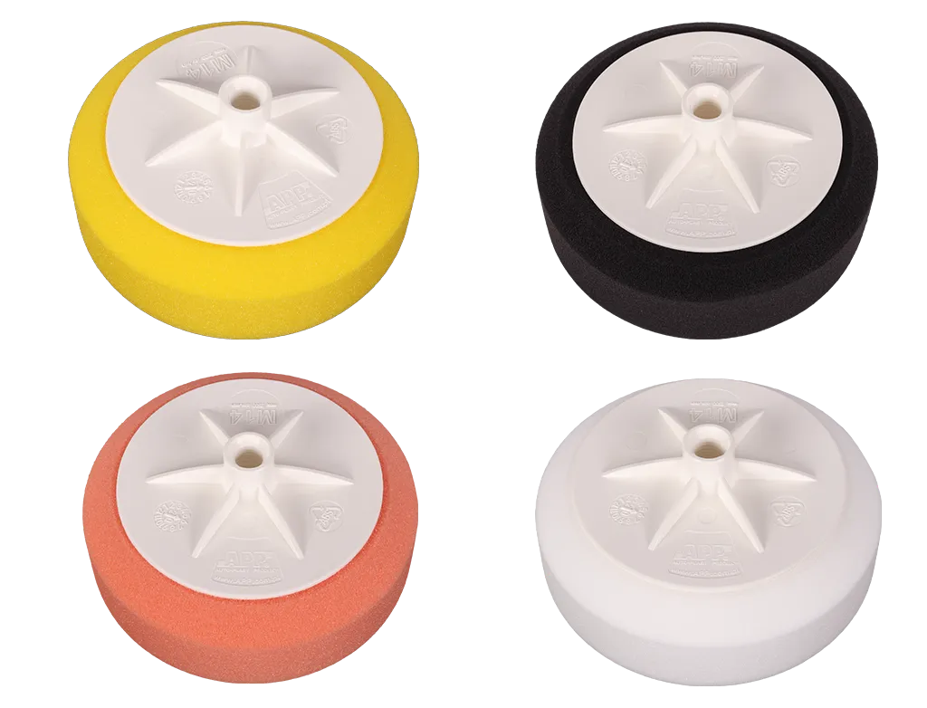 Mousse à polir M14 APP Douce/ Universelle/ Mi-dure/ Dure Avec plateau D150 (Blanc/ DUR)
