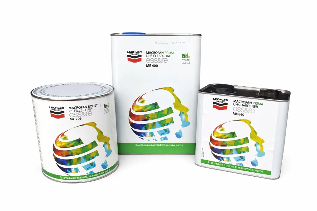 Lot Vernis 4L + Apprêt 2.5L + Durcisseur 2L LECHLER ME400 Macrofan Boost Gamme ESSERE