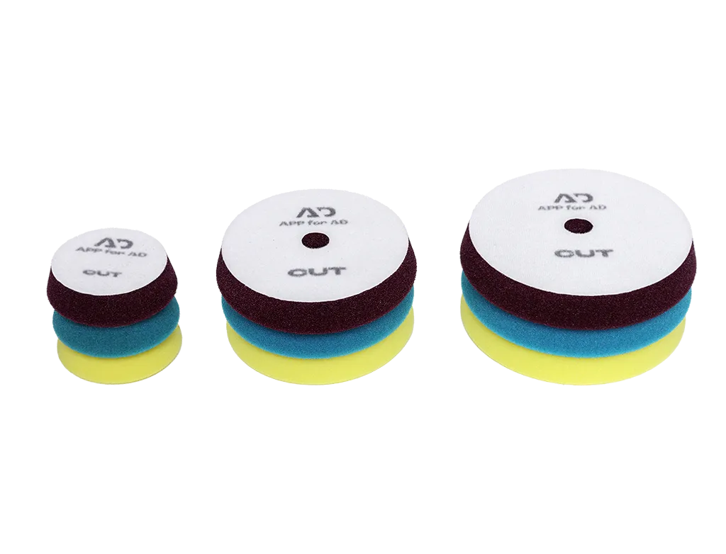 Lot de 3 mousse de polissage à cellules ouvertes APP for AD SET (D75/90)
