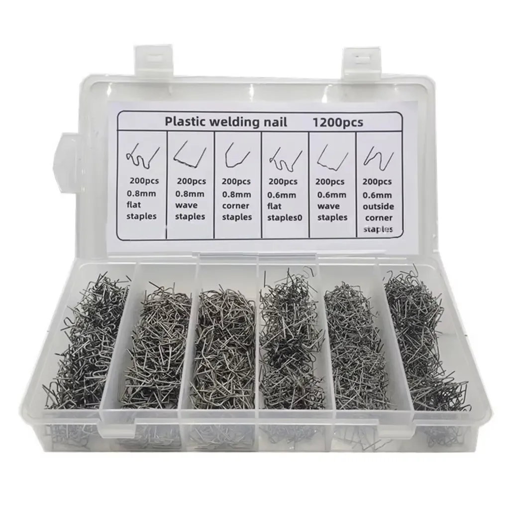 Kit Agrafes à souder en Acier Inoxydable pour réparations plastique x1200 Pièces