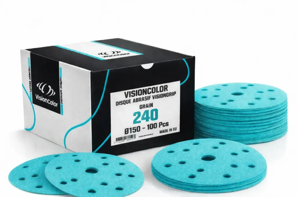 Disque Abrasif Céramique Ø 150 mm-Carrosserie-VisionColor (x100pcs) (P80 x50pcs)