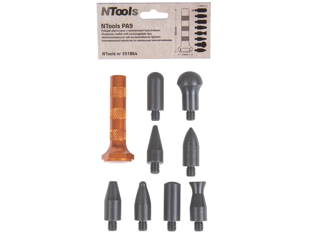 Maillet en aluminium avec embouts remplaçables