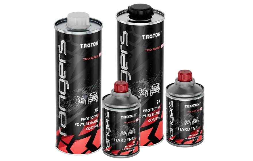 KIT RANGERS Revêtement de protection Structurant TROTON Noir ou Teintable 1L