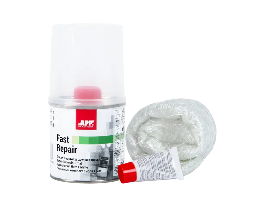 [010702] Kit de réparation résine + mat de verre APP Fast Repair