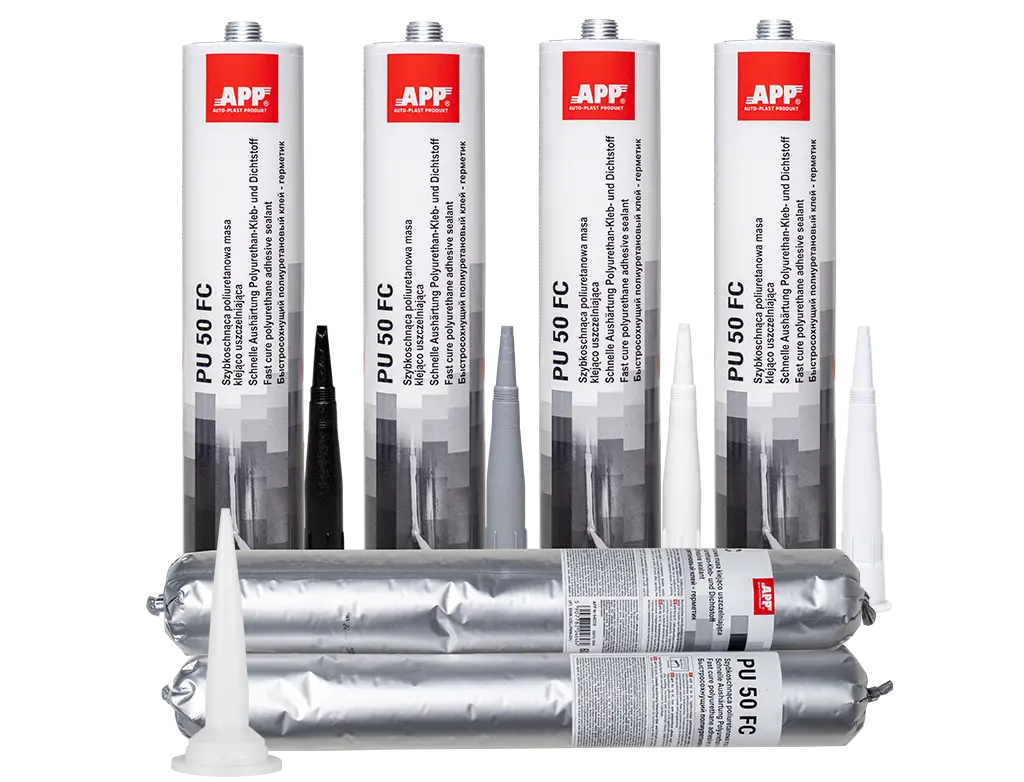 [040321] Colle Joint polyuréthane d'étanchéité séchage Rapide APP PU 50 FC 310ml Blanc, Gris, Noir ou Beige  (Blanc)