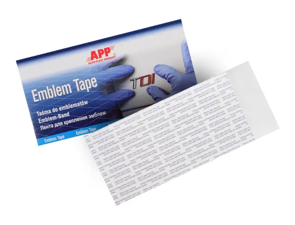 Bande pour collage logo ou emblème. APP Emblem Tape