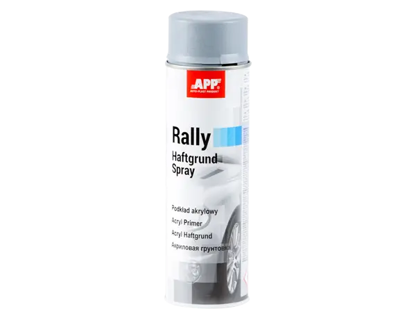 Apprêt en bombe Acrylique Fin mouillé sur mouillé APP Gris clair Rally Haftgrund 600 ml