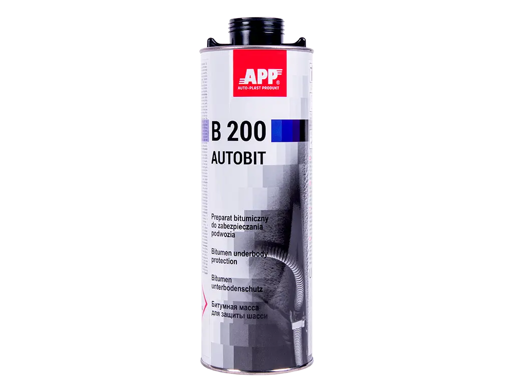 Anti Gravillons antirouille et insonorisant pour la protection des châssis et éléments de carrosserie APP B200 Autobit 1L