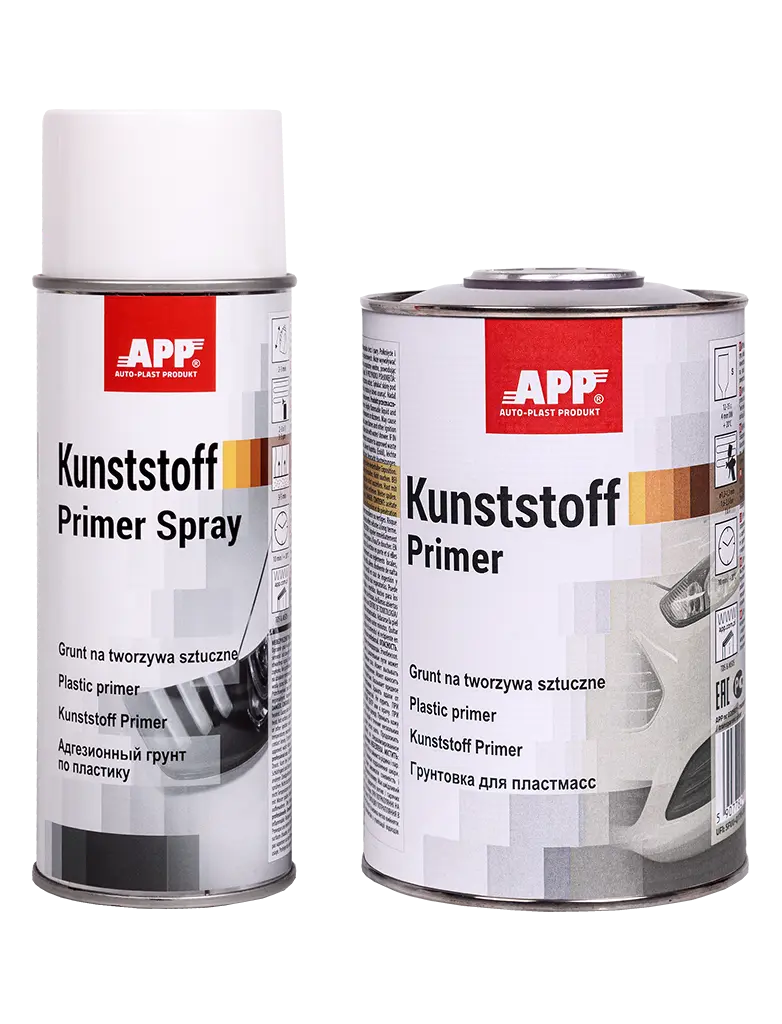 Apprêt pour plastique 1k APP Kunststoff Primer 400ml en bome ou 1L Pistolable
