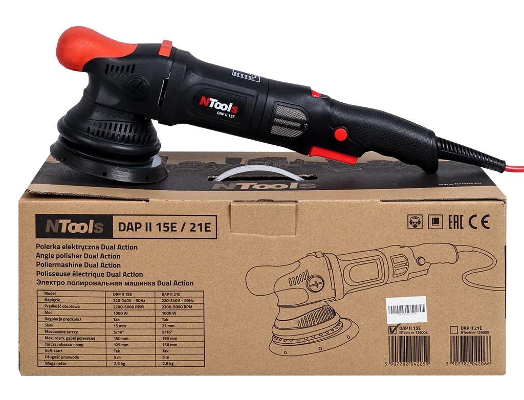 [126004]  Polisseuse électrique, type Dual Action 15mm NTools DAP II 15E