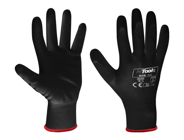 [090808] Gants de travail nylon & polyuréthane NTools RRN 12C x12 Paires (S)
