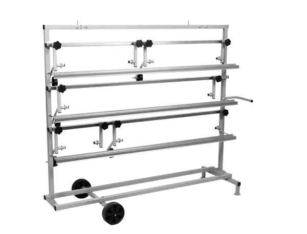 [170204] Chariot de marouflage pour 5 rouleaux de papier de 30 à 120cm NTools SPM 5