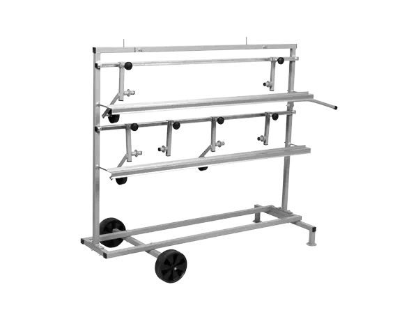 [170202] Chariot de marouflage pour 3 rouleaux de papier de 30 à 90cm NTools SPM 3
