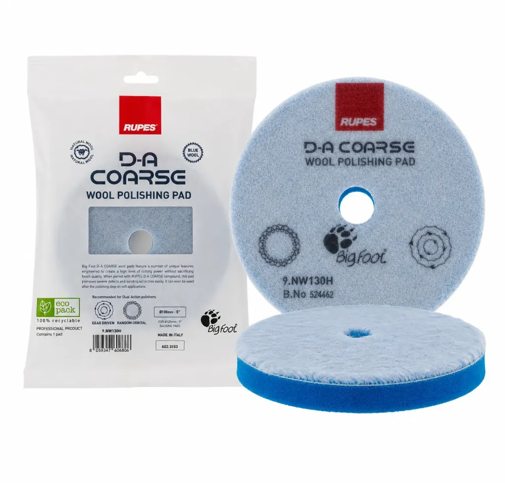 PAD D-150 Poils bleu en Laine Correction intense RUPES