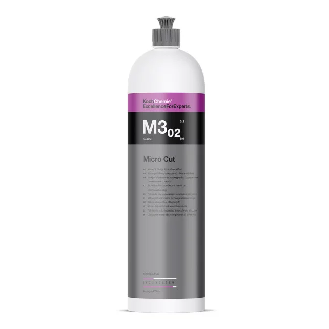 M3.02 Pâte à Polish Micro Cut Finition Anti Hologramme 1L ou 250ML Sans Silicone Koch Chemie