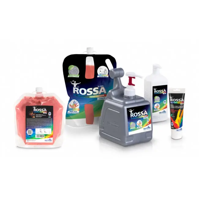 LA ROSSA IN GEL Savon mains Spécial Carrossier/Peintre NETTUNO  (T-BOX 3000ml Avec Pompe)