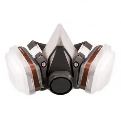 [AR00267] Demi-masque respiratoire A1P2 + filtres à charbon et filtres anti-poussière VisionColor